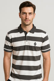 Gray & white Polo Tees