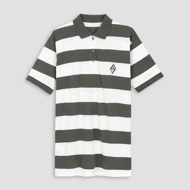 Gray & white Polo Tees