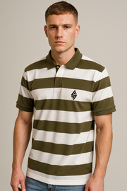 Green & white Polo Tees