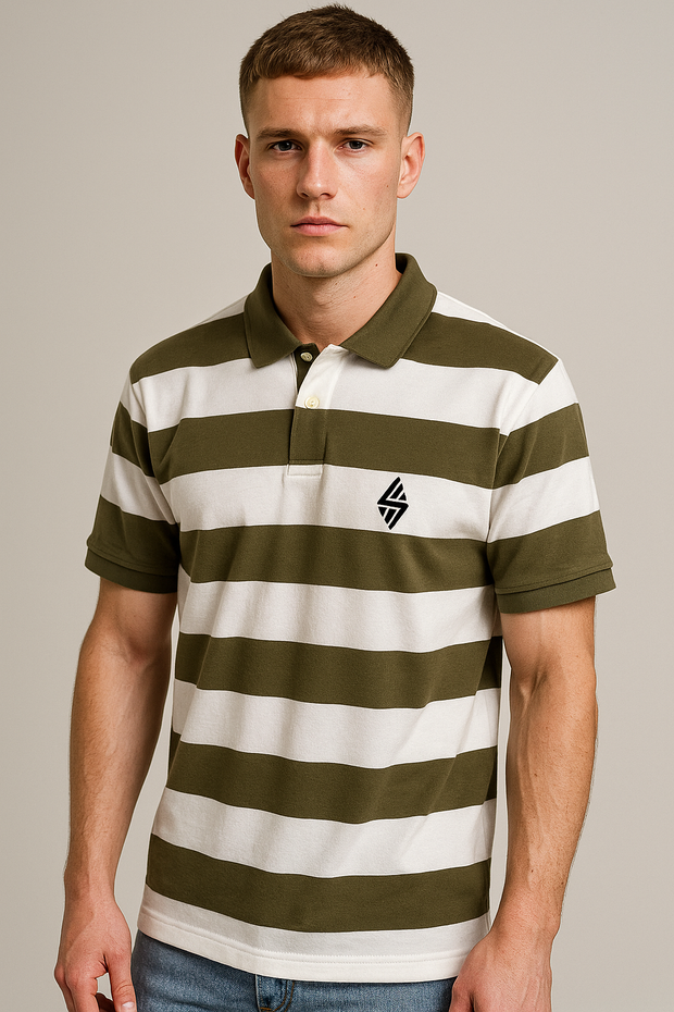 Green & white Polo Tees
