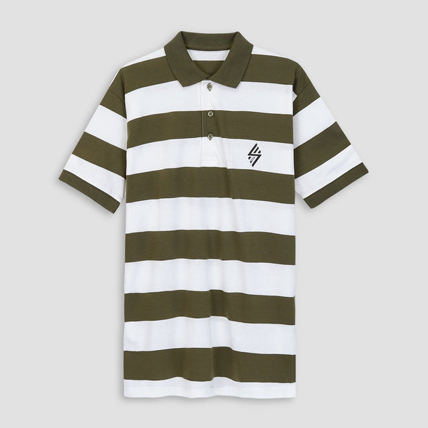Green & white Polo Tees