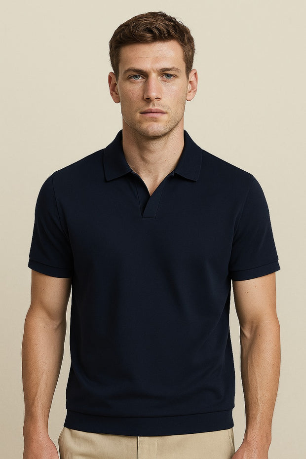 TEXTURED OLD MONEY POLO - 203