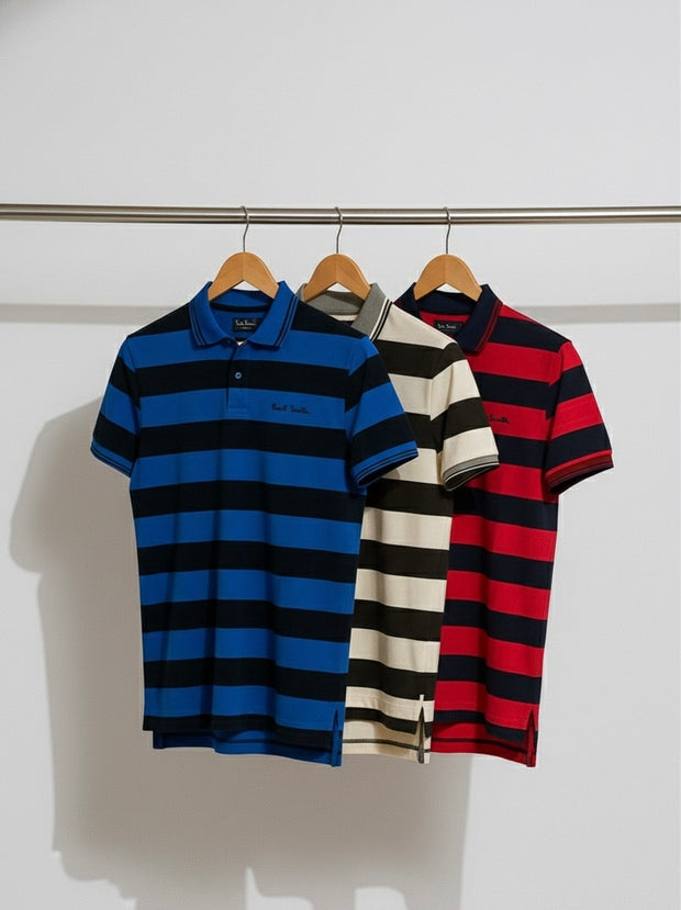 PACK OF THREE STRIPER POLO (112)