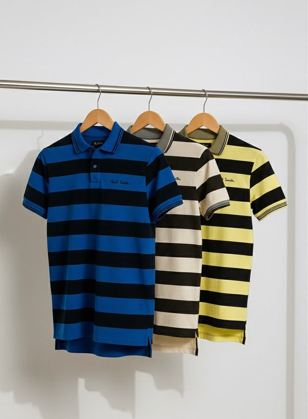 PACK OF THREE STRIPER POLO (109)