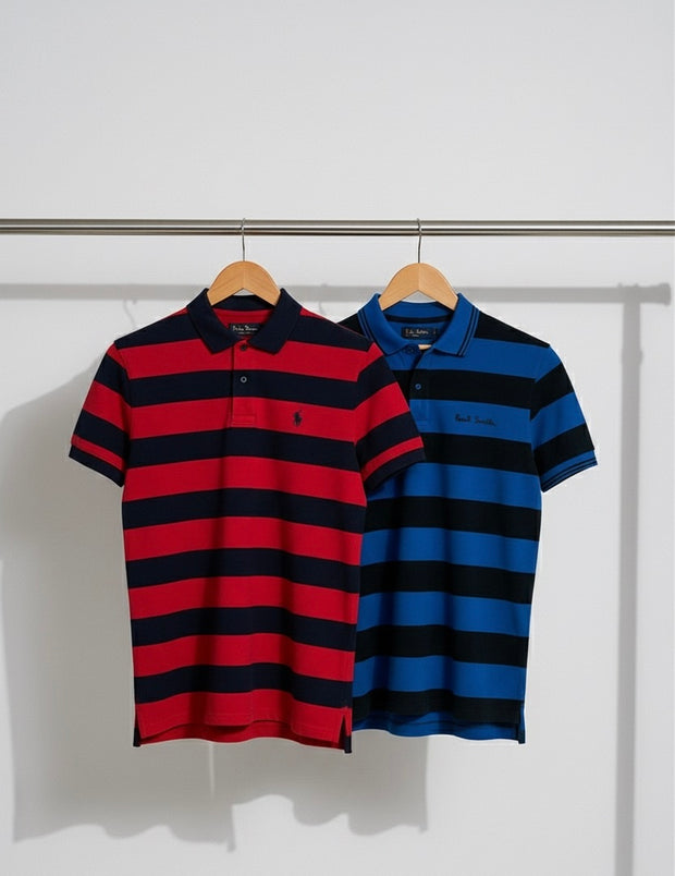 PACK OF TWO STRIPER POLO (107)