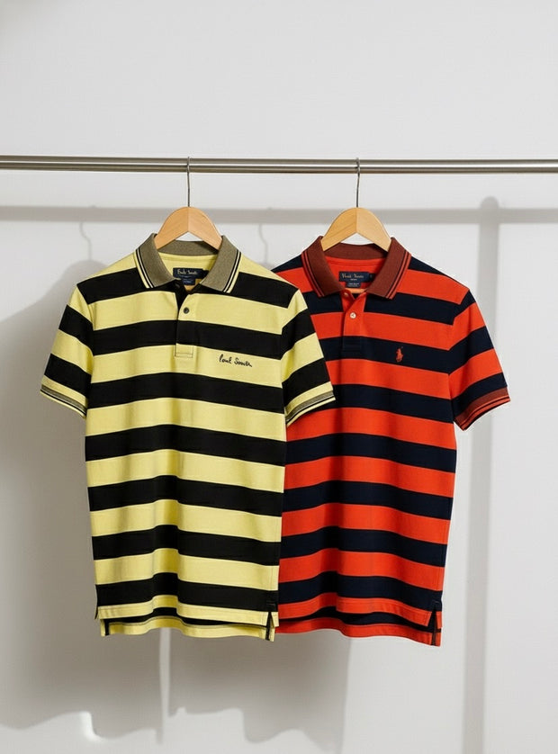 PACK OF TWO STRIPER POLO (101)