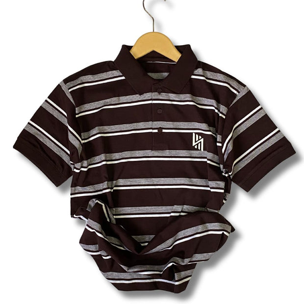 Brown & White Polo Tees